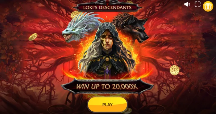 Loki's Descendants - pangunahing screen na may 3-4-3-4-3 reels